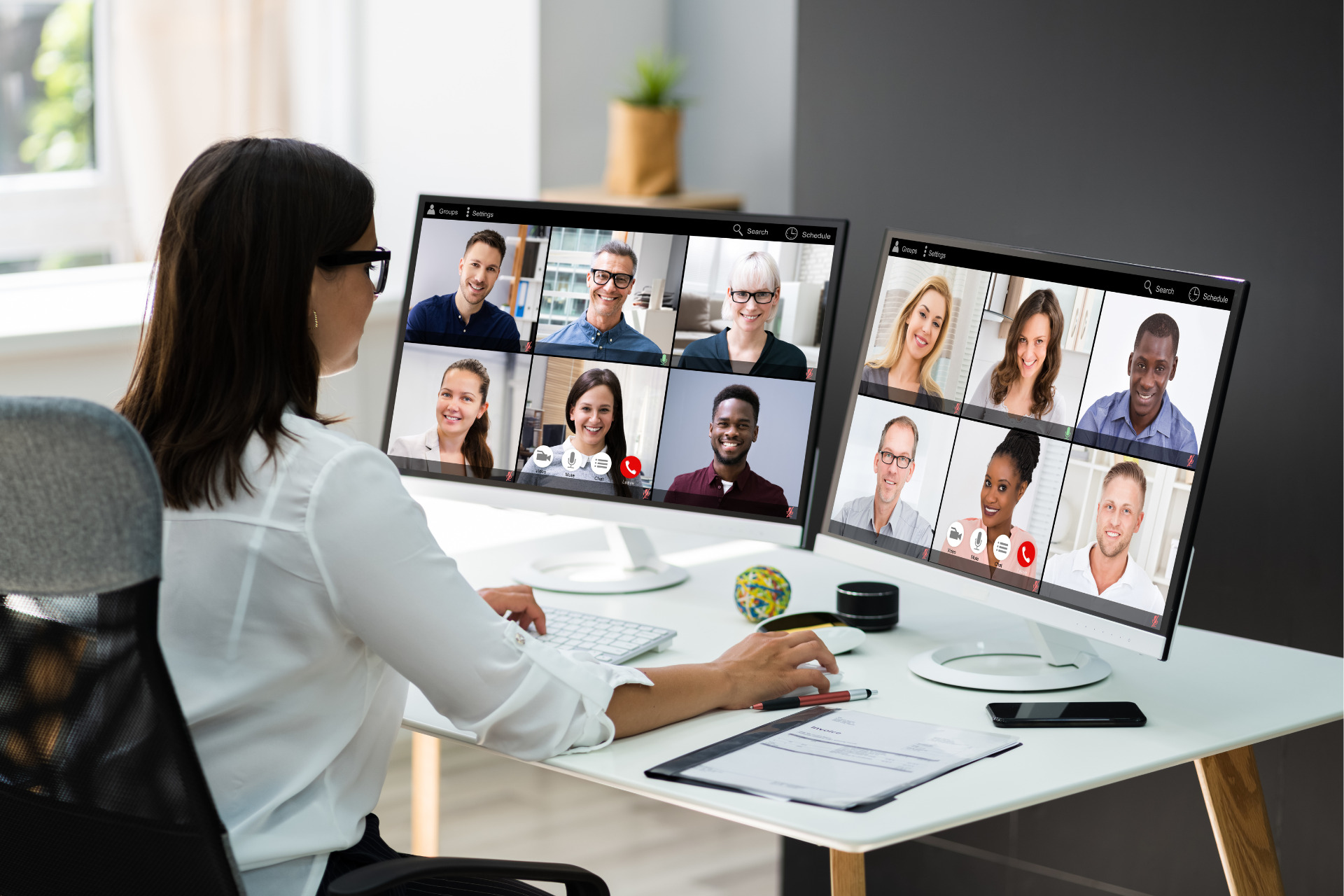 Webinar con participantes conectados online